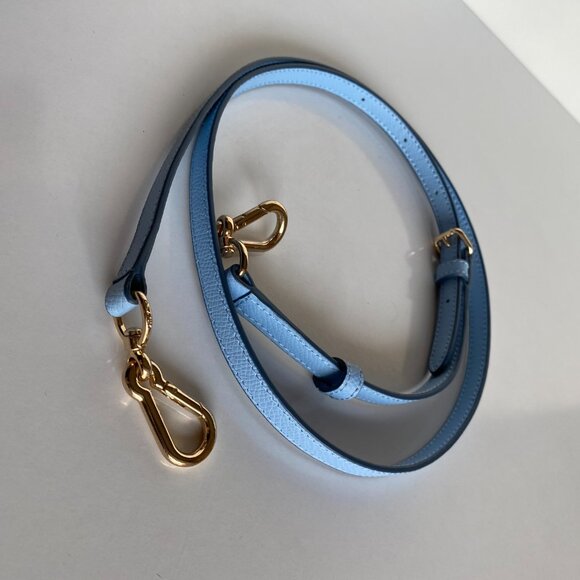 Coach Genuine Leather Light Blue Replacement Strap For Bags - Picture 7 of 9